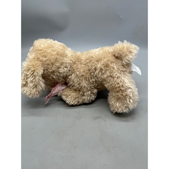 Plush Puppy Dog Stuffed Animal Toy With Heart Ribbon Used READ - Picture 6 of 6